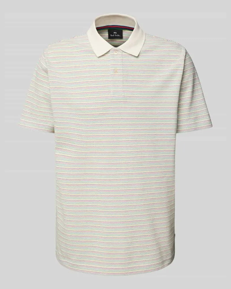 Paul Smith Regular Fit Poloshirt mit Label-Detail Offwhite