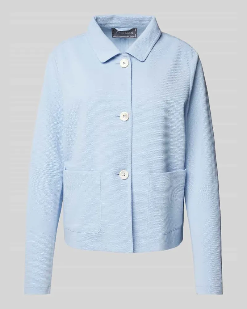 White Label Jacke mit Umlegekragen Bleu