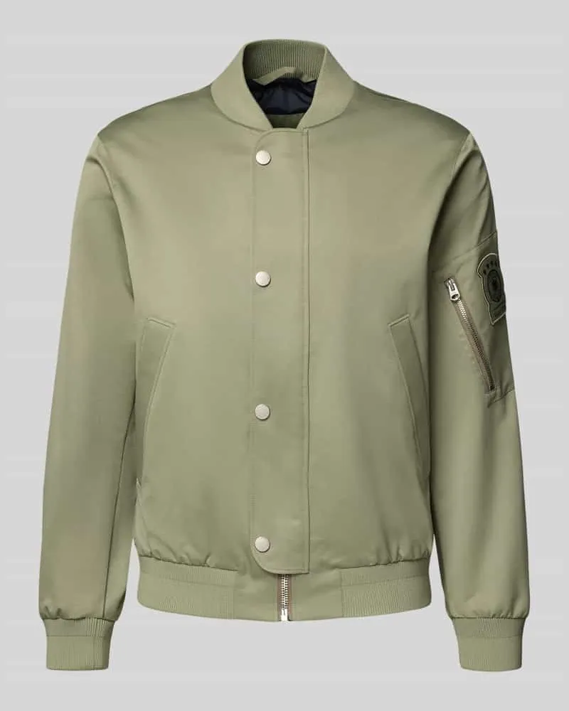 Marc O'Polo Regular Fit Fliegerjacke mit Baumwoll-Anteil -  × DFB Travel Collection Oliv