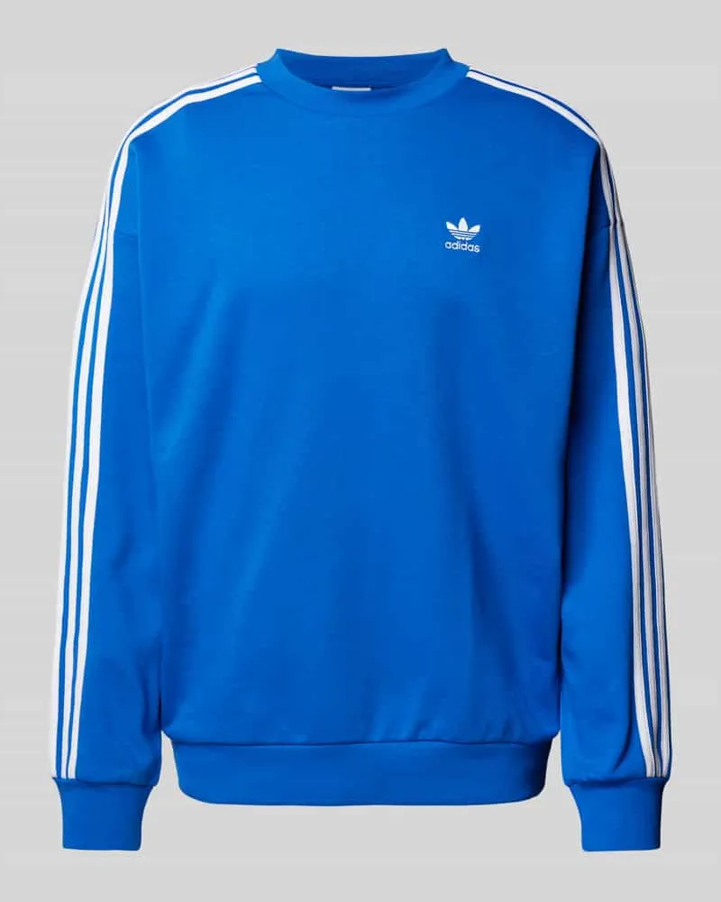 adidas Oversized Sweatshirt mit Label-Stitching Royal