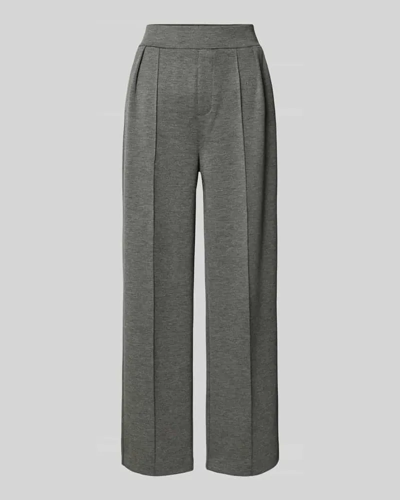 Rich&Royal Sweatpants aus Viskose-Mix mit Längsnähten Dunkelgrau