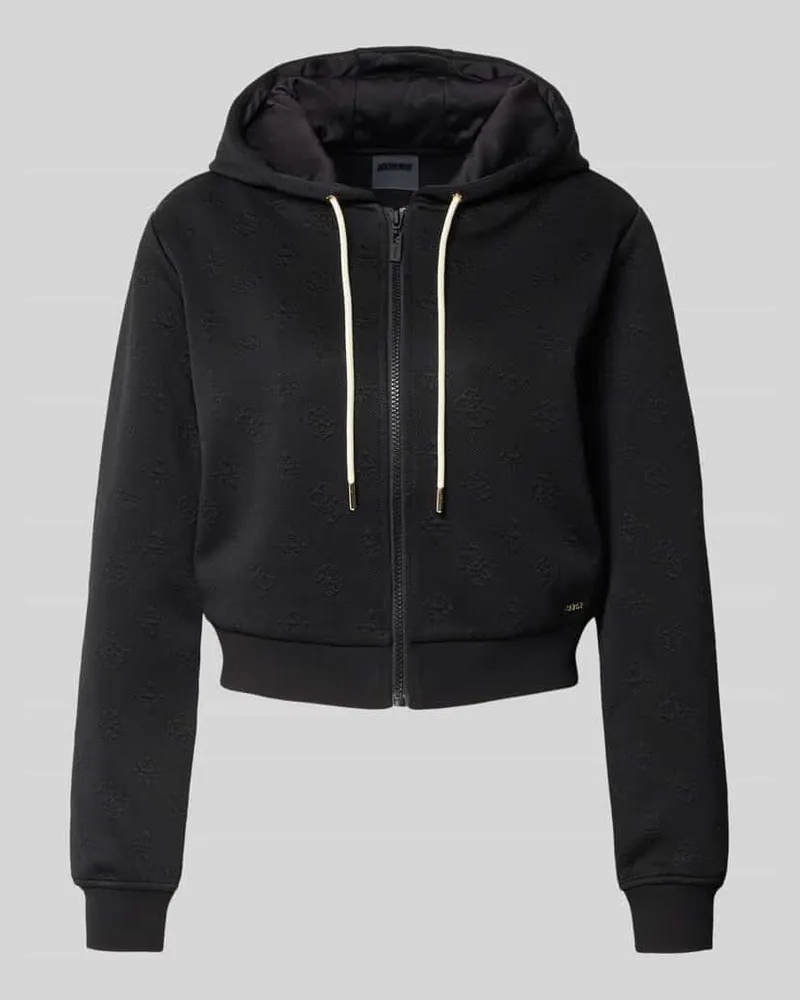Guess Sweatjacke mit Kapuze Modell '3D PEONY Black