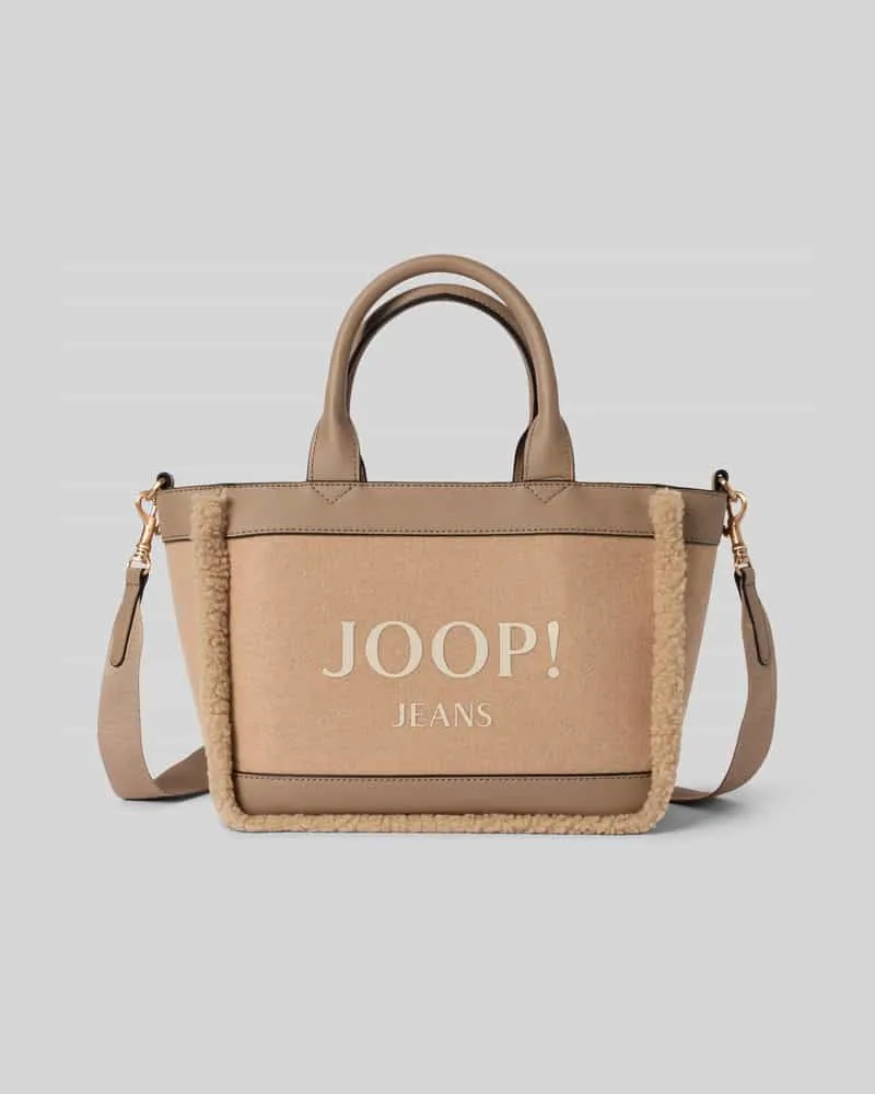 JOOP! Handbag mit Logo-Print Modell 'Yvette Beige