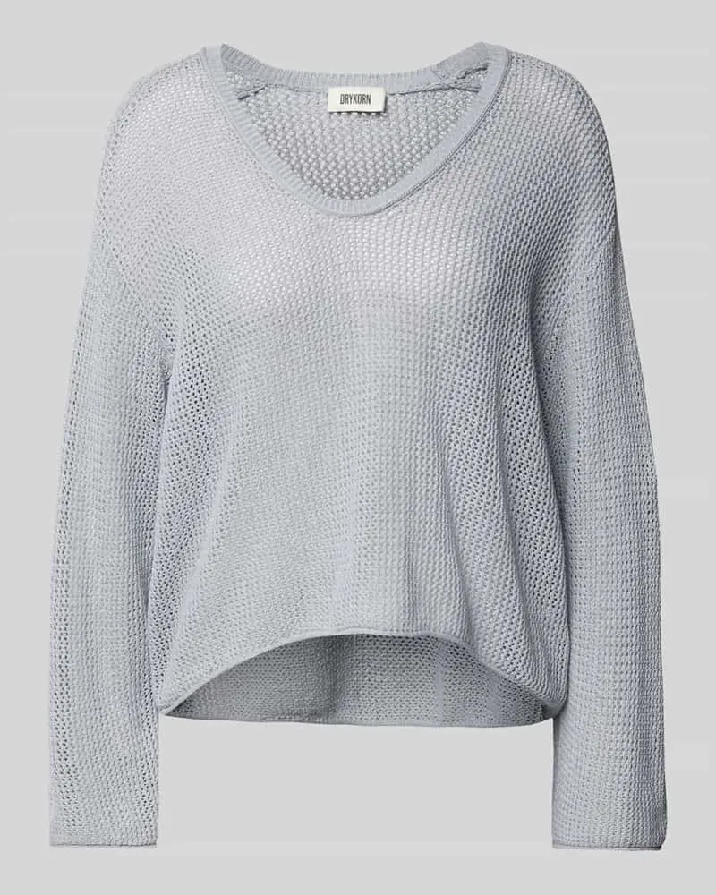 Drykorn Strickpullover mit überschnittenen Schultern Modell 'MAIJA Hellblau