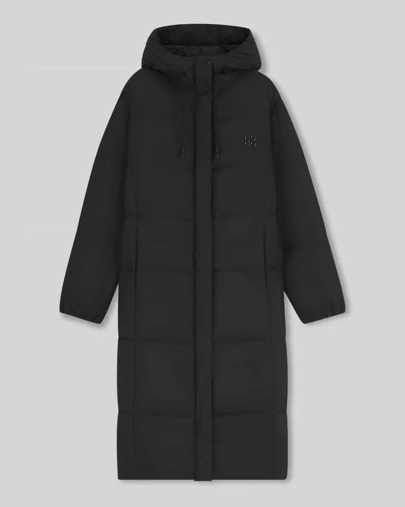 HUGO BOSS Regular Fit Daunenmantel mit Kapuze Modell 'FINI-3 Black