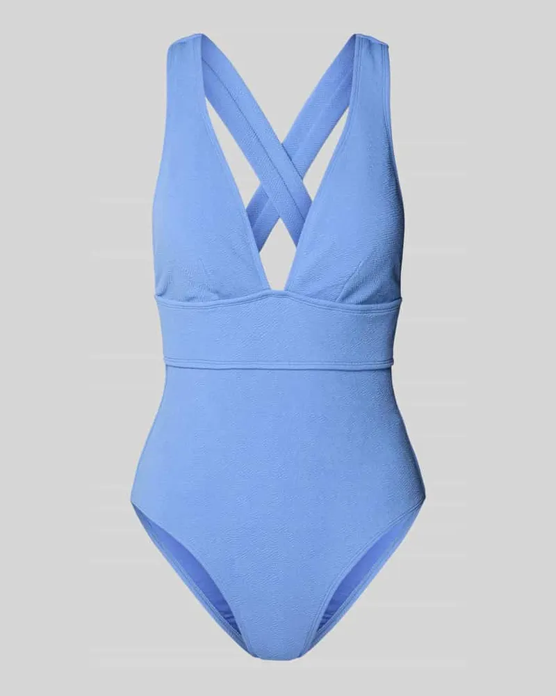 Barts Badeanzug mit rückseitig überkreuzten Trägern Modell 'Saltoty Blau