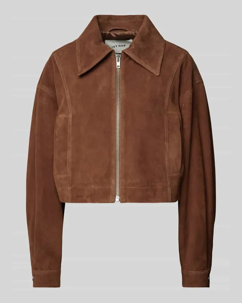 IVY & OAK Jacke mit Reißverschluss Modell 'LENA Cognac