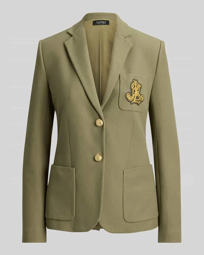 Ralph Lauren Regular Fit Kurzblazer mit Logo-Stitching Modell 'ANFISA Khaki