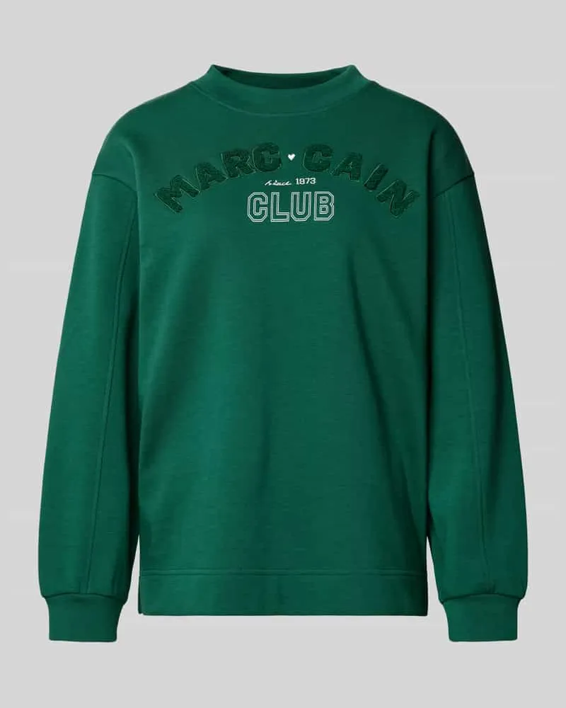 Marc Cain Relaxed Fit Sweatshirt mit Logo-Detail Gruen