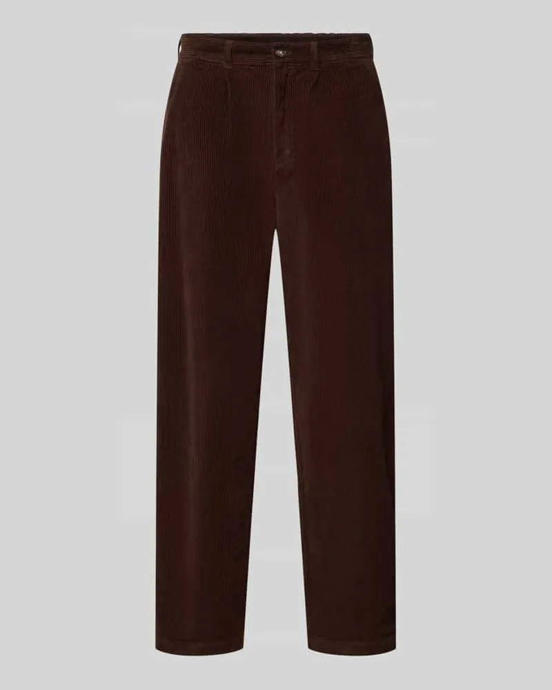 Barbour Relaxed Fit Cordhose aus Baumwoll-Mix Dunkelbraun