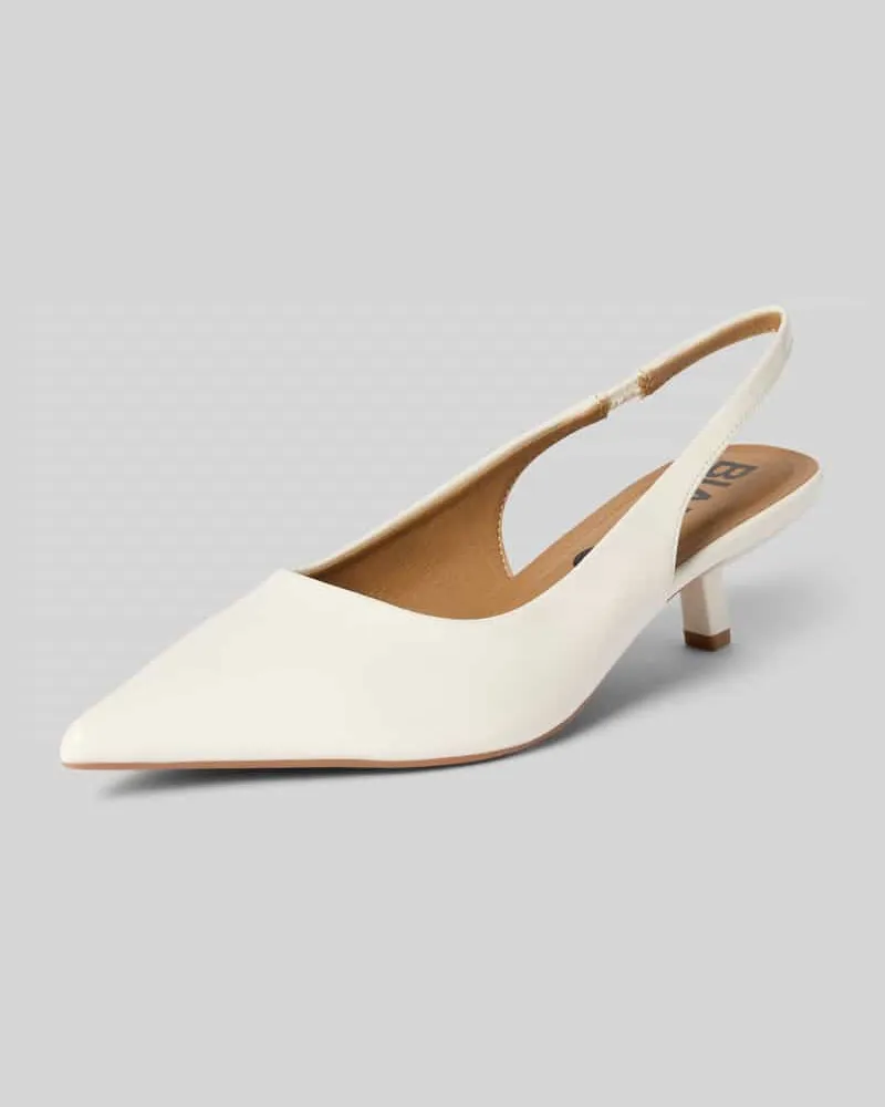 BIANCO. Pumps mit offener Ferse Offwhite