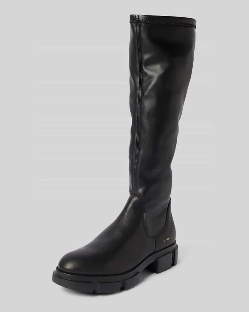 Copenhagen Stiefel mit Label-Print Black