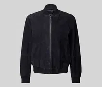 Regular Fit Lederjacke aus echtem Ziegenvelours Modell 'H-MULLER