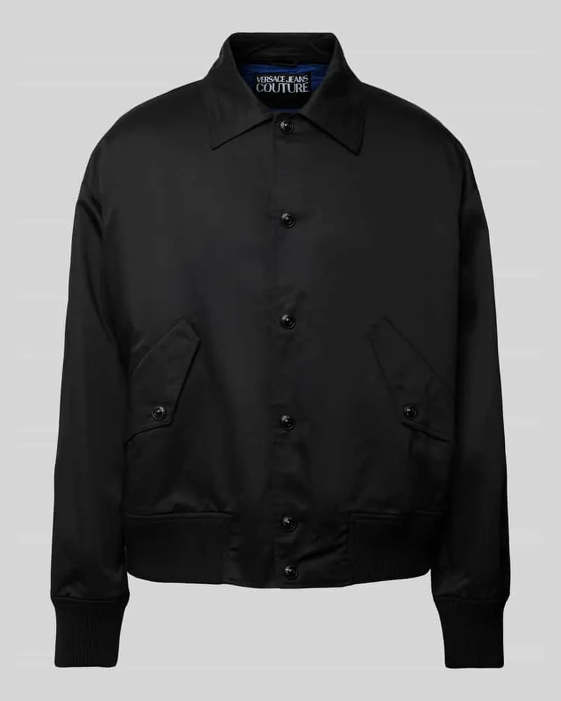 Versace Jeans Jacke mit Umelegekragen Black