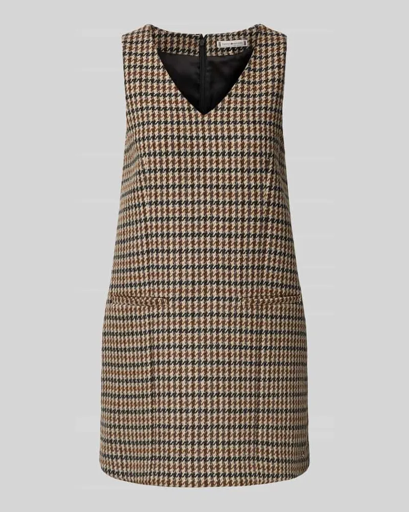 Tommy Hilfiger Körpernahes Freizeitkleid aus reiner Wolle Camel