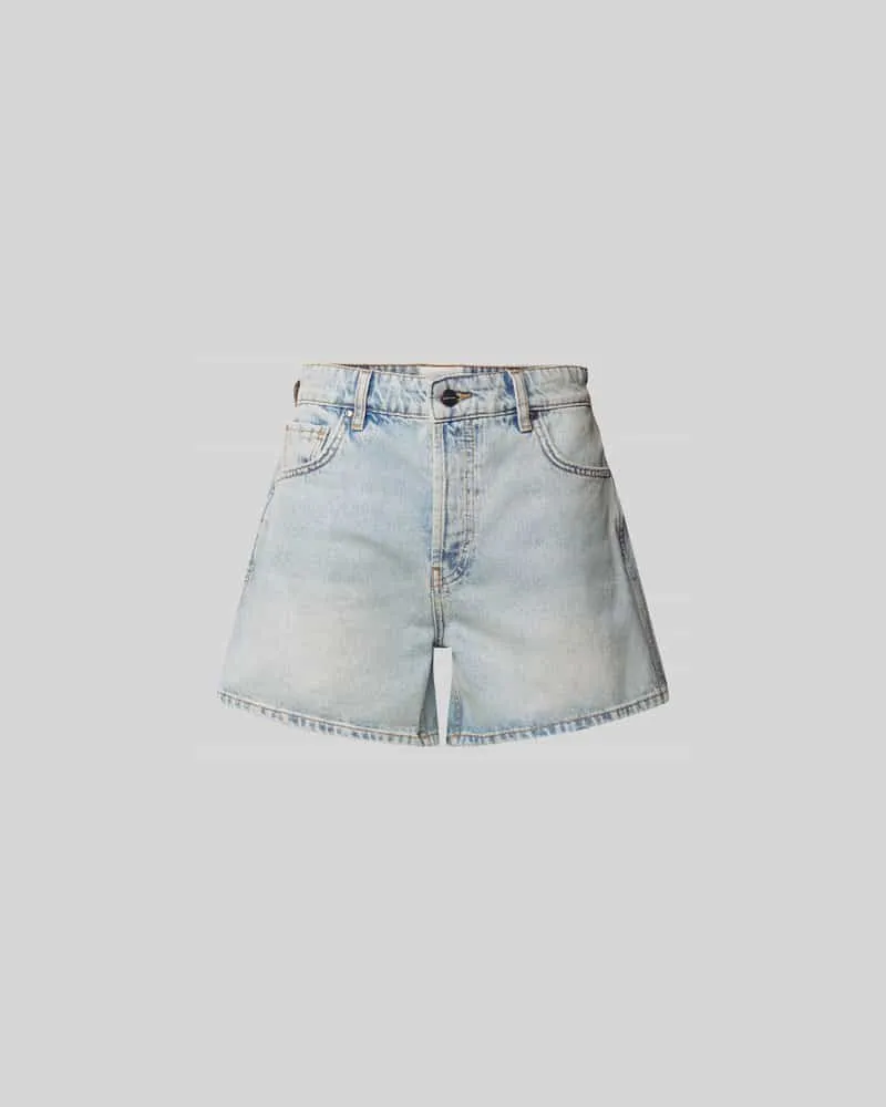 Anine Bing Regular Fit Jeansshorts aus Baumwolle Jeansblau