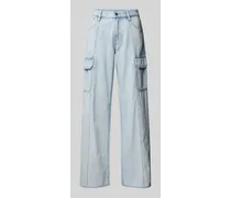 G-STAR RAW Loose Fit Jeans mit Cargotaschen Modell 'Judee Jeansblau