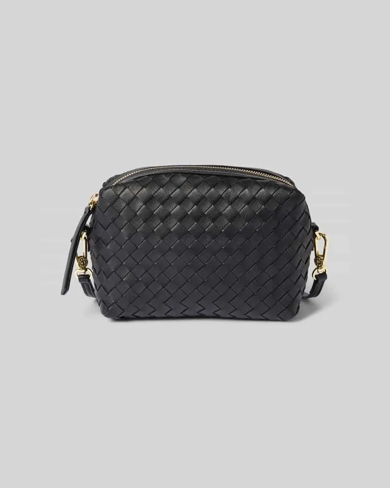 Abro Umhängetasche mit Strukturmuster Modell 'Kaia Black