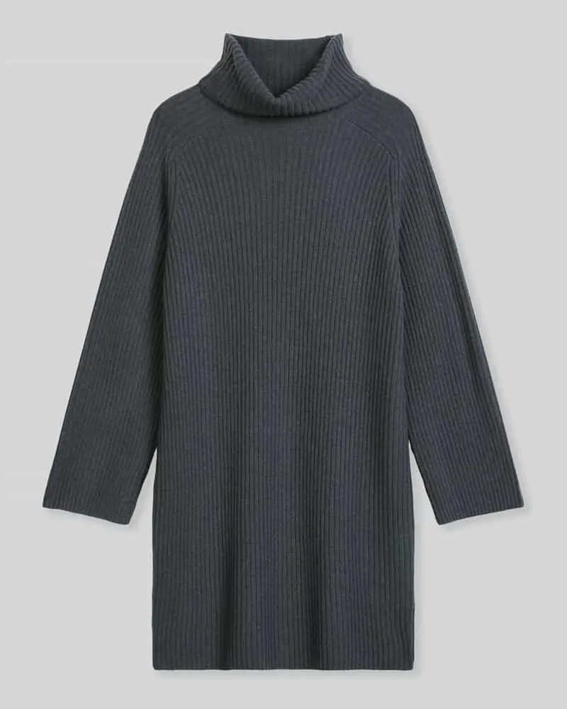 Marc O'Polo Strickkleid mit Rollkragen Anthrazit