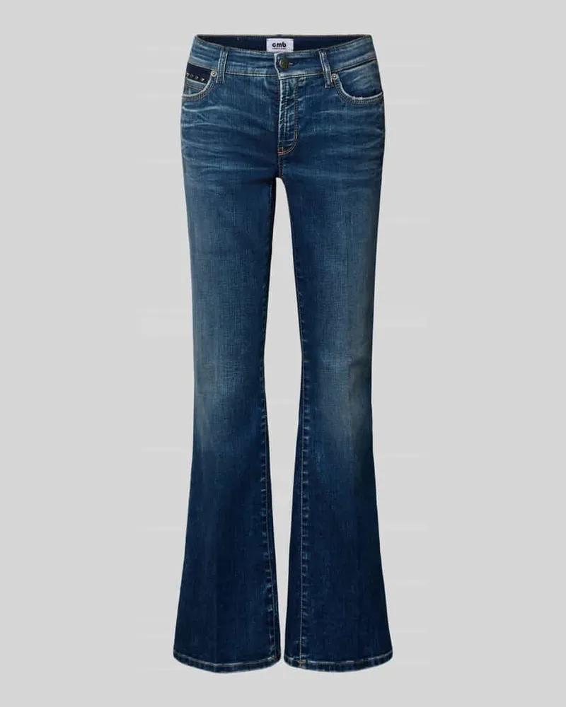 Cambio Bootcut Jeans im 5-Pocket-Design Modell 'PARIS Blau