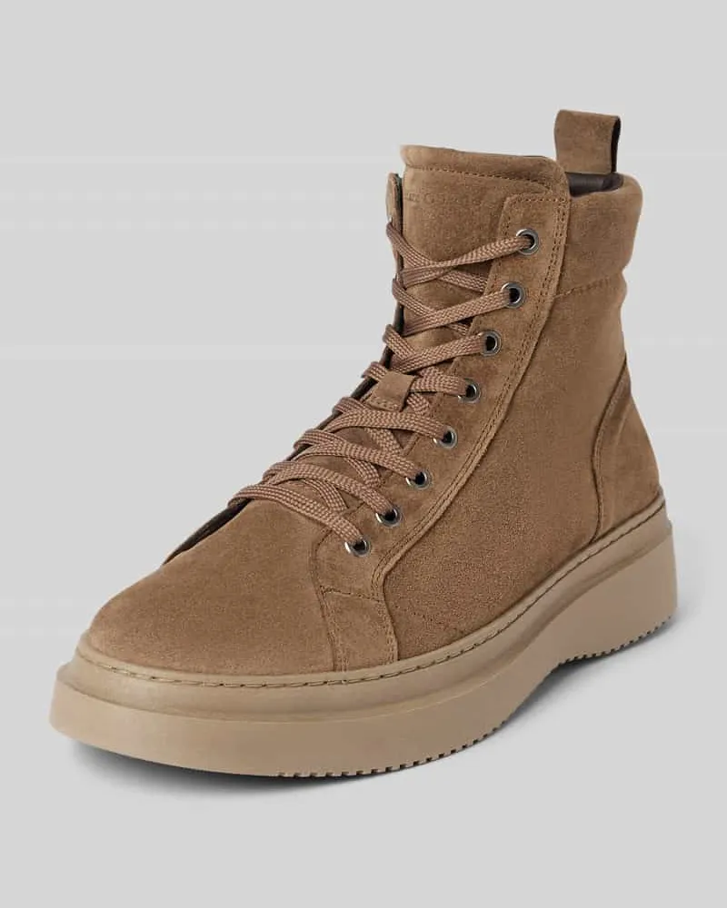 Marc O'Polo Stiefel mit Schnürung und Innenzipper Taupe