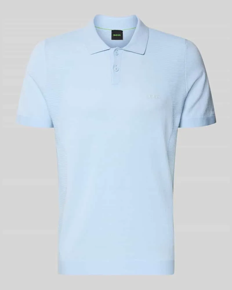 HUGO BOSS Poloshirt mit Logo Detail Aqua