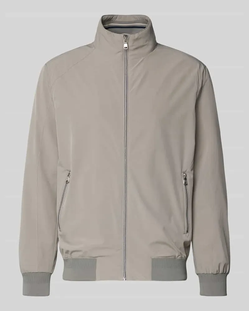 Christian Berg Jacke mit Stehkragen Mittelgrau
