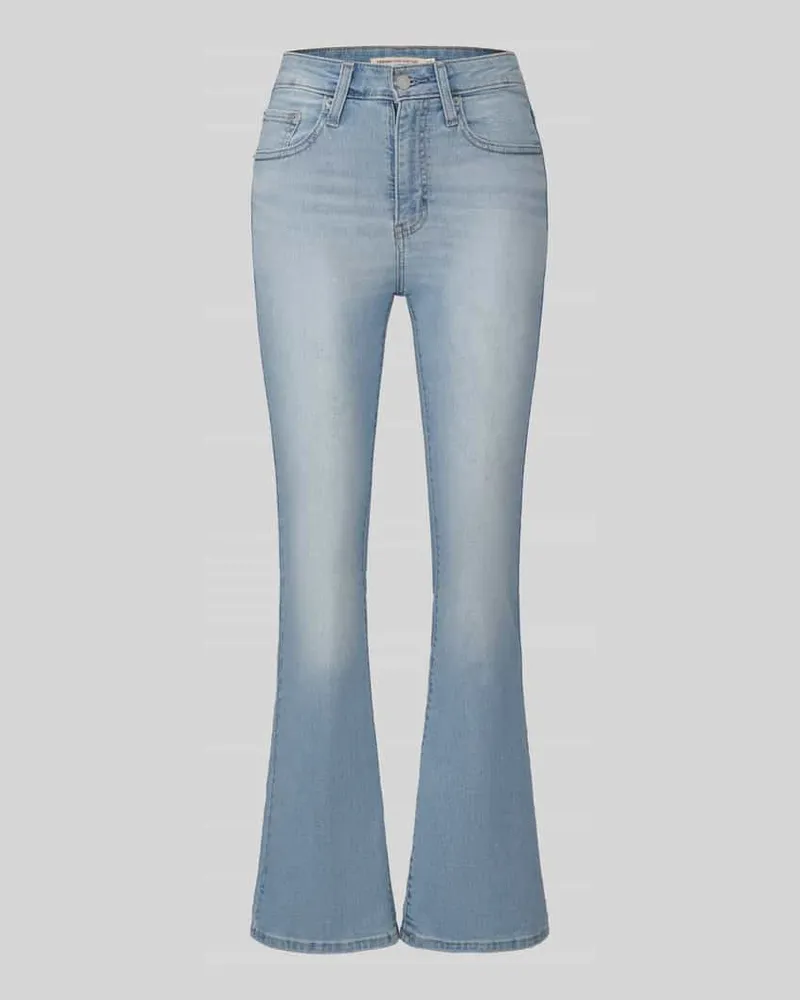 Levi's Slim Fit Bootcut-Jeans aus Baumwoll-Mix Modell '725 Hellblau