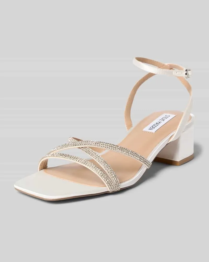 Steve Madden Sandaletten mit Strasssteinbesatz Modell 'Gabby Weiss