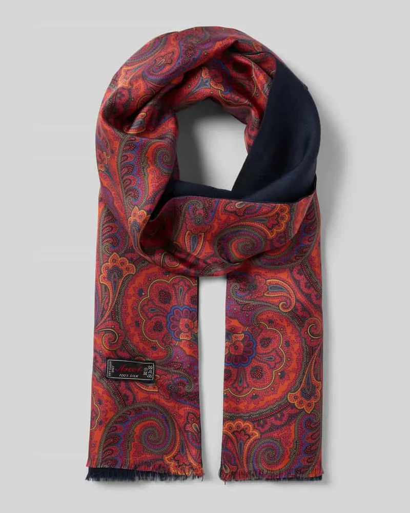 Ascot Schal mit Label-Detail Orange