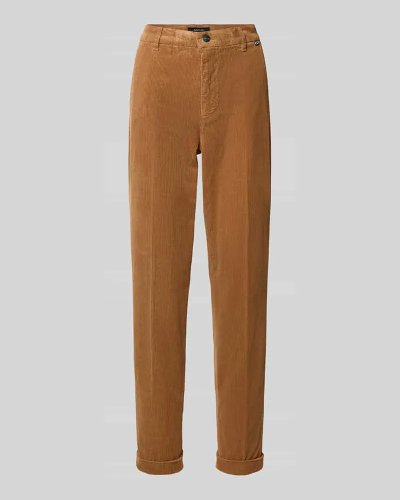 Marc Cain Cordhose mit aufgeschlagenem Saum Camel