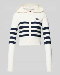 Tommy Hilfiger Cardigan mit Zweiwege-Reißverschluss Offwhite