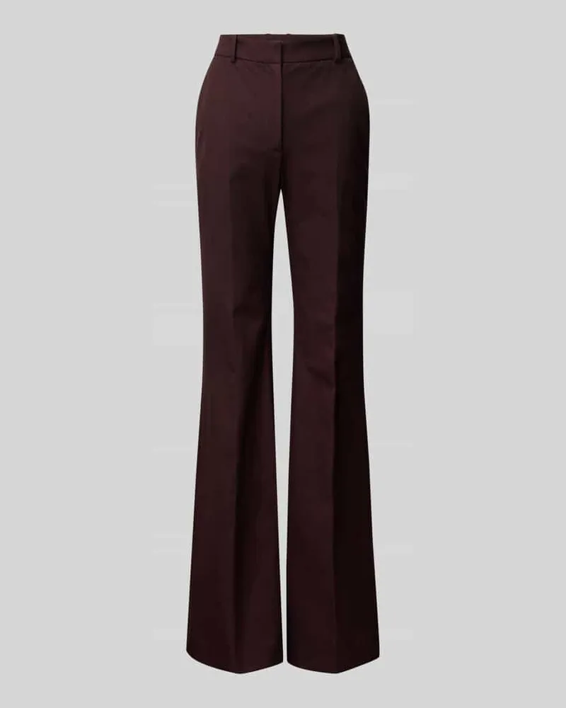 Joseph Bootcut Fit Stoffhose aus Viskose-Mix Bordeaux