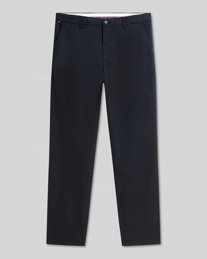 Tommy Hilfiger Straight Fit Chino aus Baumwoll-Mix Modell 'DENTON Marine