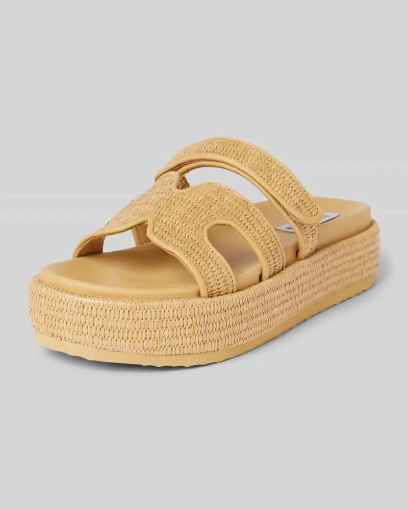 Steve Madden Slides mit Plateausohle Modell 'BIGMISSILE Beige
