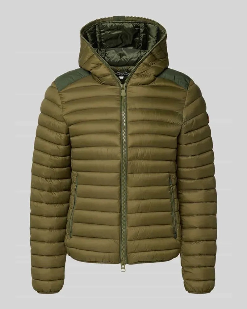 Save The Duck Steppjacke mit Zweiwege-Reißverschluss Modell 'JELEP Oliv