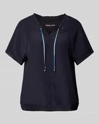 Marc Cain Blusenshirt in unifarbenem Design Marine