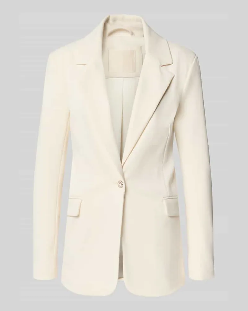 Guess Slim Fit Blazer mit Stretch-Anteil Modell 'CLAUDIE Offwhite