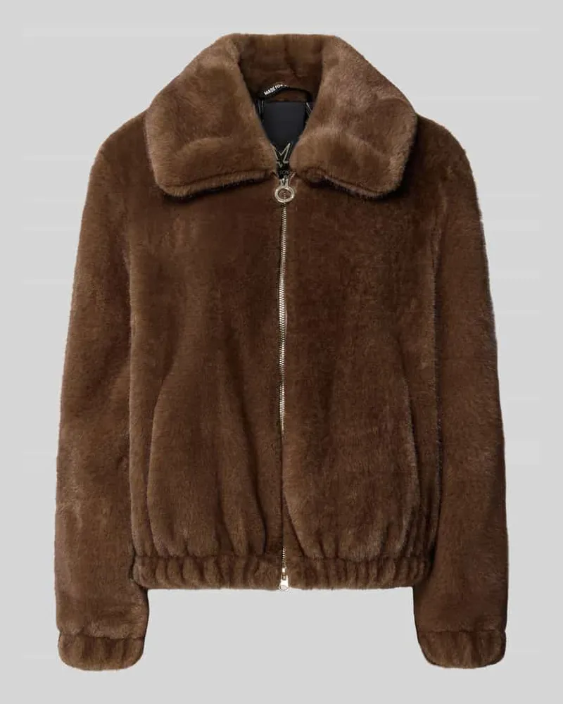 Fuchs Schmitt Regular Fit Jacke aus Kunstfell Dunkelbraun