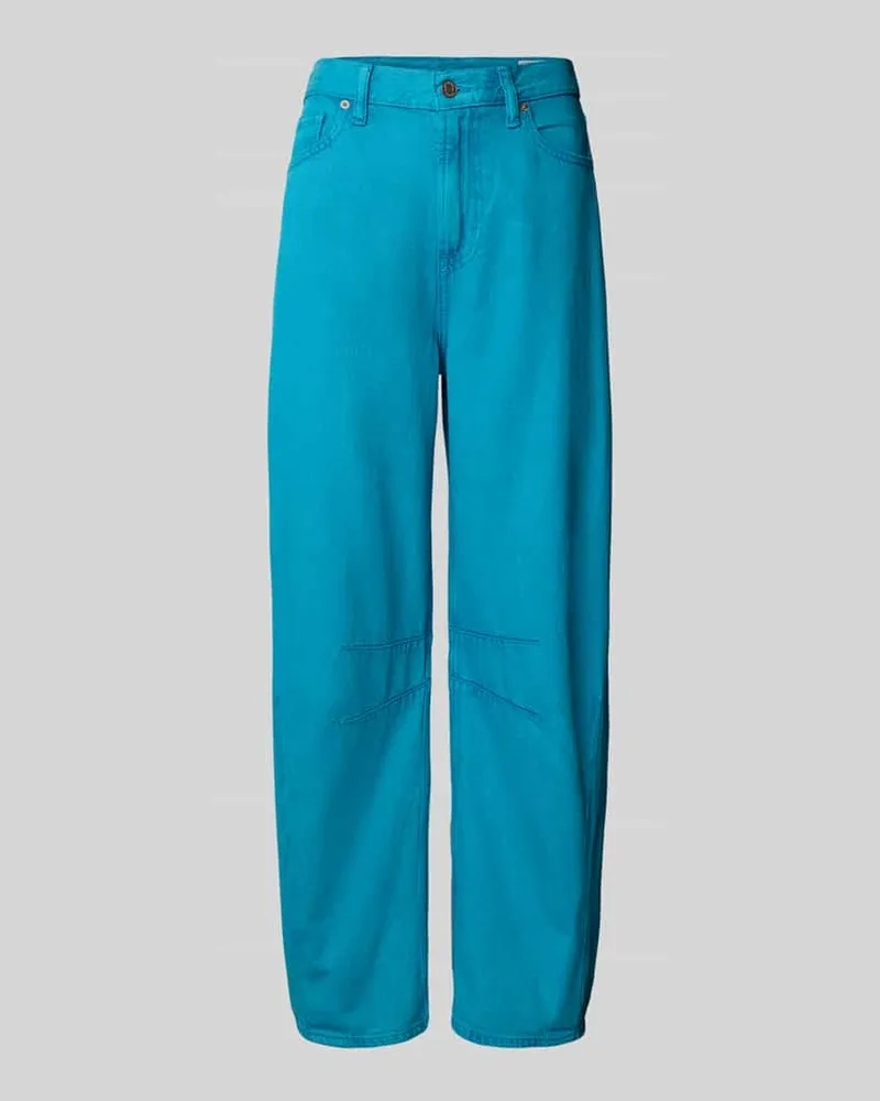 GAP Loose Fit Jeans aus Baumwoll-Lyocell-Mix Modell 'HORSESHOE Blau
