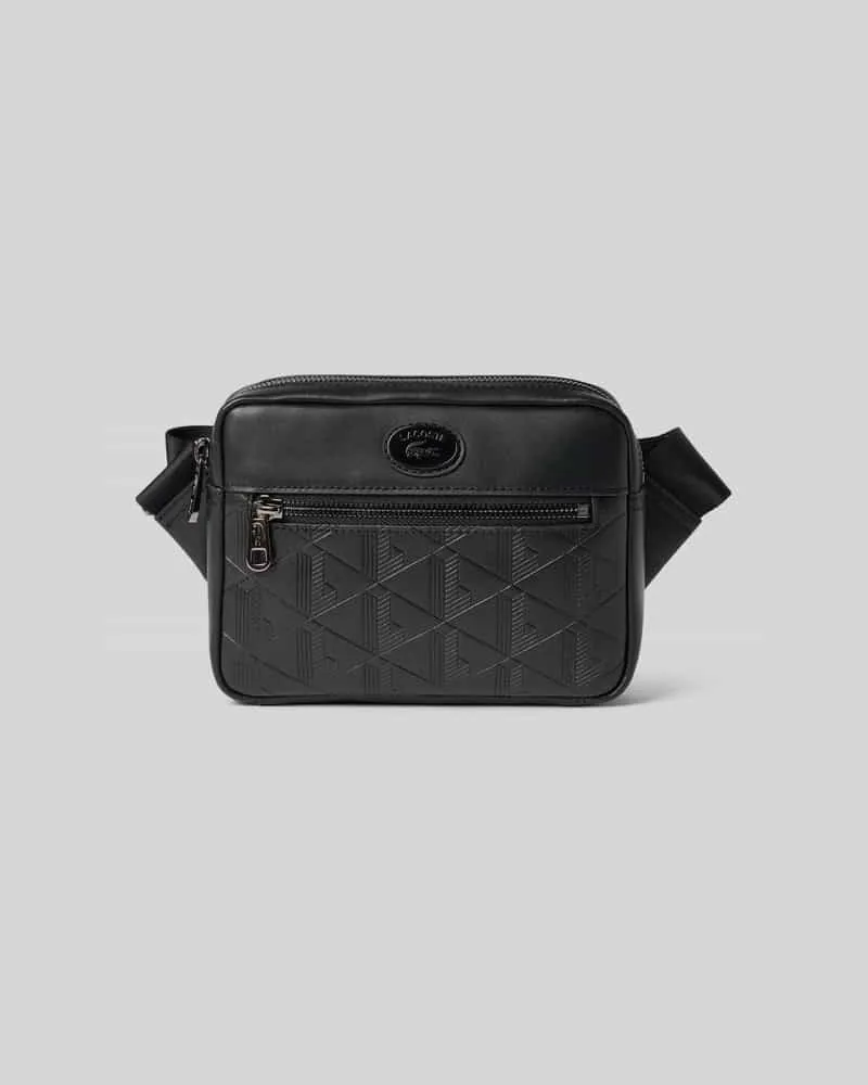Lacoste Umhängetasche mit Monogramm-Print Black