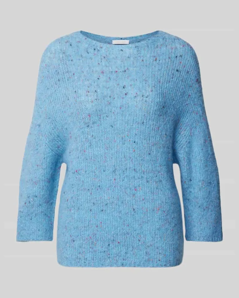 Rich&Royal Strickpullover mit Rundhalsausschnitt Hellblau