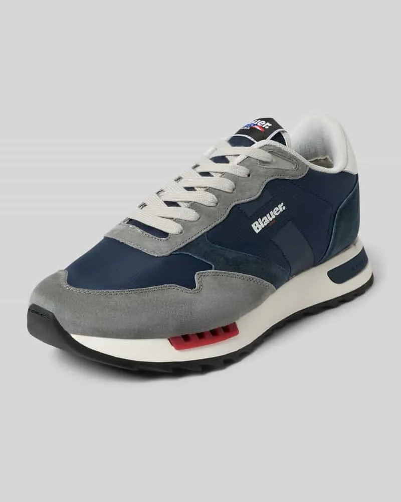 Blauer Sneaker mit Schnürverschluss Modell 'RYDER Marine