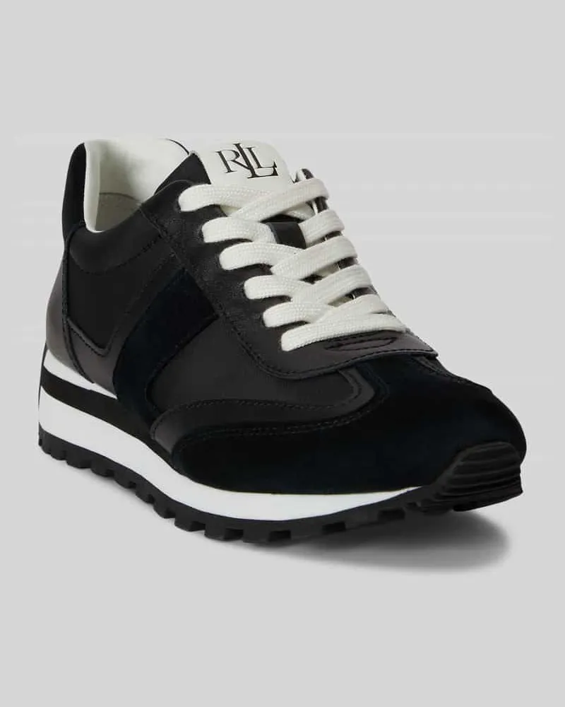 Ralph Lauren Sneaker aus echtem Rindsleder Modell 'DANI Black