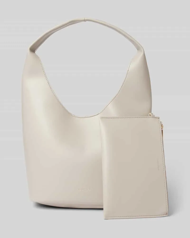 Calvin Klein Handtasche mit Anhänger Beige