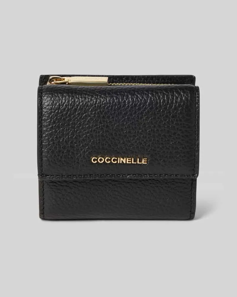 Coccinelle Portemonnaie mit Label-Detail Black
