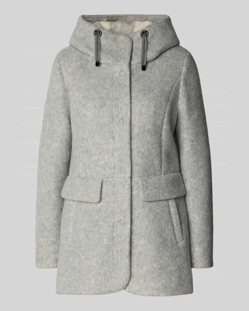AMBER & JUNE Jacke mit Pattentaschen Hellgrau