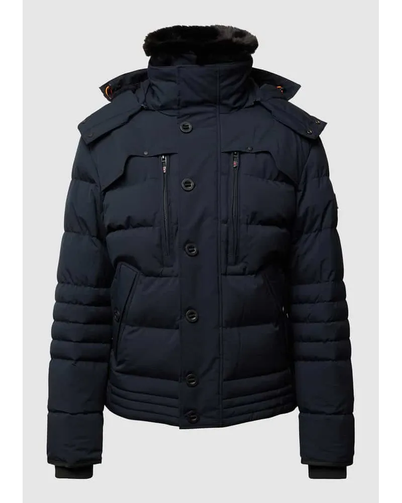 Wellensteyn Steppjacke mit Label-Patch Marine