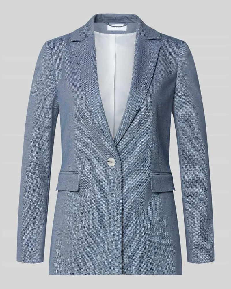 COMMA Regular Fit Balzer mit Viskose-Anteil Rauchblau