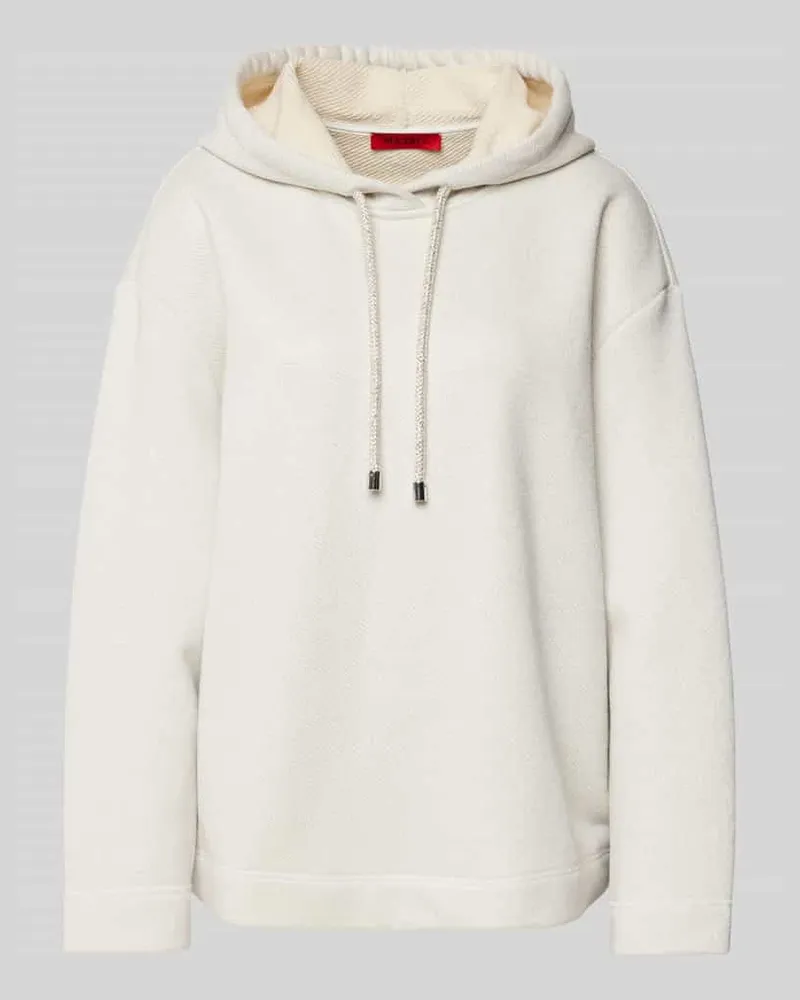 MAX&Co. Hoodie mit überschnittenen Schultern Modell 'FIORIRE Silber
